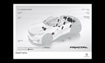 Peugeot Fractal i Cockpit, Electic urban concept 2015 - technical